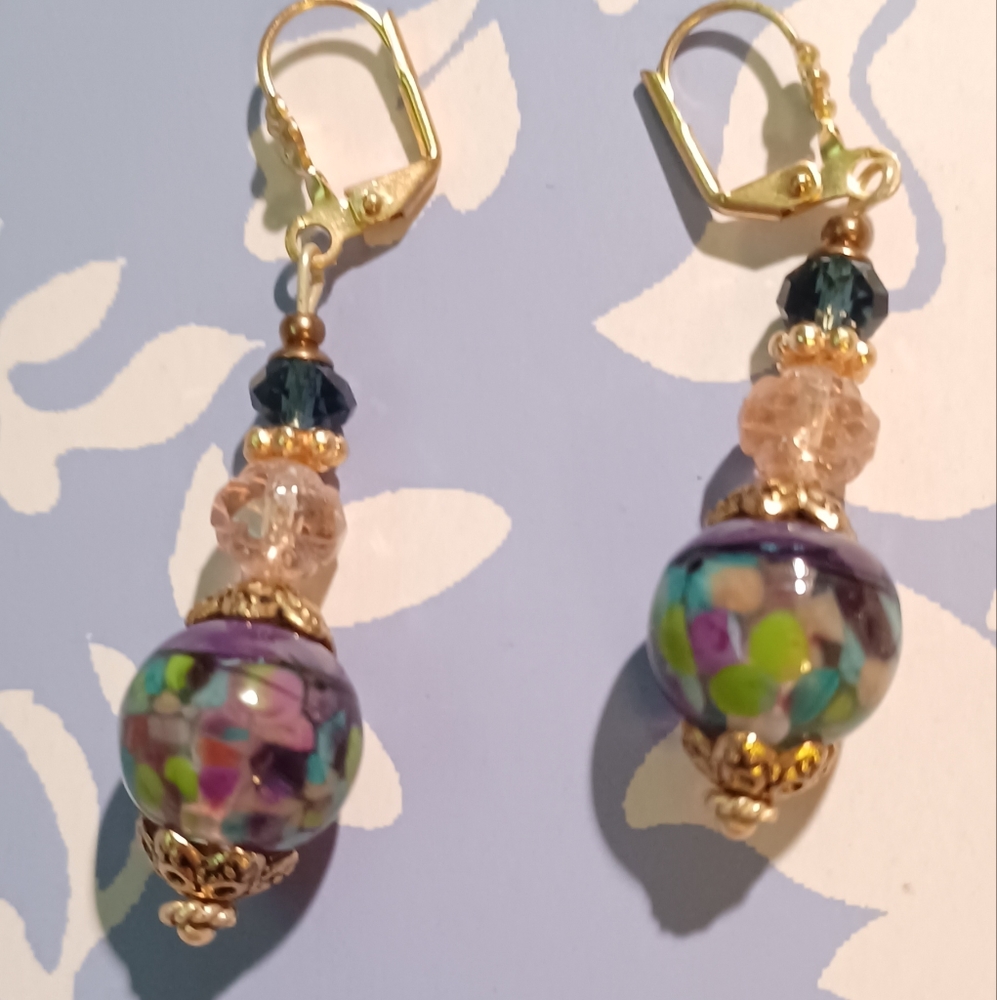 Stunning lampwork earrings